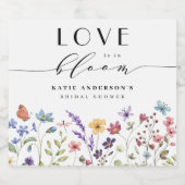 恋が開花 春夏の花嫁シャワー スパークリングワインラベル (シングルラベル)