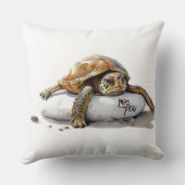 「恋しい」カメのクッション - クッション (裏面)