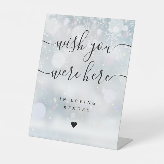 恋しくてたまらない冬の思い出 ウィッシュユーウェアヒア 台座サイン (正面)