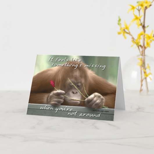 恋しく思うこと カード (黄色い花)