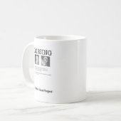 恋しく思うこと コーヒーマグカップ (正面左)