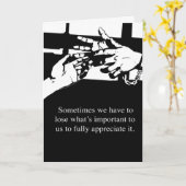 恋しく思うこと、刑務所の挨拶状 カード (黄色い花)