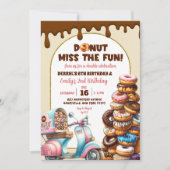 恋しく思おもしろいジョイント誕生日 招待状 (正面)