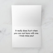 恋しく思おもしろいPlease Card カード (内部)