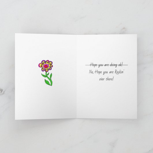 恋しく思お友達お洒落花の少女 カード (内部)