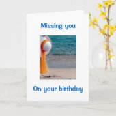 恋しく思お客様の誕生日 カード (黄色い花)