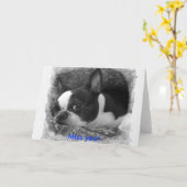 恋しく思お！ カード (黄色い花)