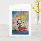 …恋しく思って下さい カード (黄色い花)