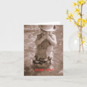 恋しく思って下さい! カード (黄色い花)