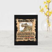 恋しく思のペット恐竜おもしろい諺ユーモアDino Sce カード (黄色い花)