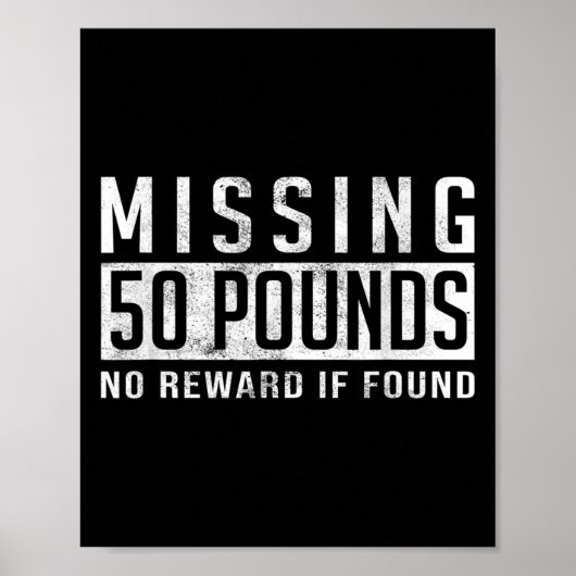 恋しく思の50ポンド減量動機引用文Gif ポスター (正面)