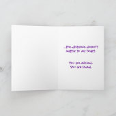 恋しく思のYouエイリアン カード (内部)