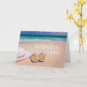 恋しく思のYouビーチ カード (黄色い花)