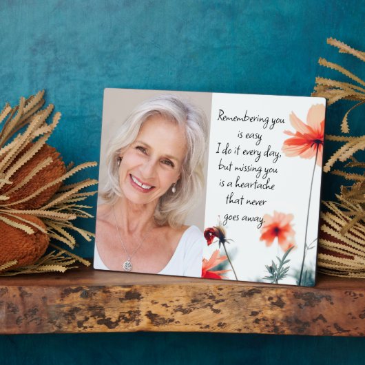 恋しく思のYouフォト引用文メモリアル フォトプラーク (側面)