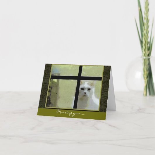 恋しく思のYou - Cat at Window カード (正面)