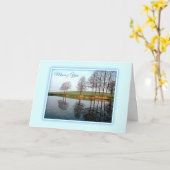 恋しく思のYou Lake Reflections Card カード (黄色い花)
