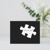 恋しく思まだ?パズルピース葉書 ポストカード (スタンド正面)