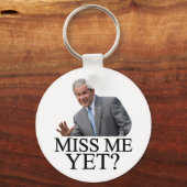 恋しく思まだ？ブッシュ・ブッシュ・アンチ・オバマのユーモア キーホルダー (正面)