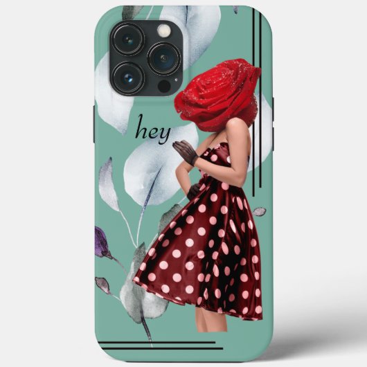恋しく思カッコいいCollageアポップ・アートのートフェミニンフローラ Case-Mate iPhoneケース (裏面)