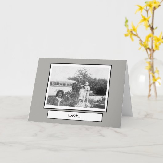 恋しく思カード カード (黄色い花)