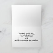 「恋しく思クリスマスに来たんだね」パピ詰まったーズ シーズンカード (内部)