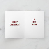 ***恋しく思クリスマス*** カード (内部)