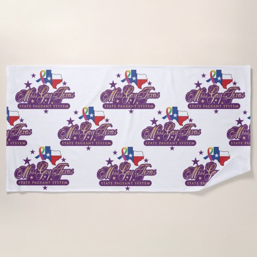 恋しく思ゲイテキサス州州ビーチ/プールタオル ビーチタオル (正面)