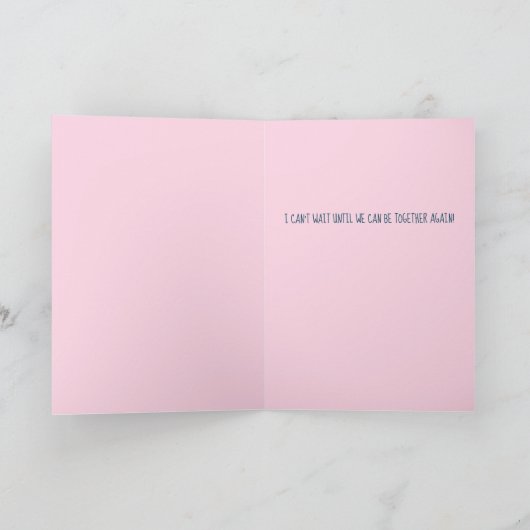 恋しく思ズユーパステルフローラかわいらしガーリー カード (内部)