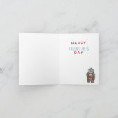 恋しく思テディ・ベア・バレンタインデー シーズンカード (内部)