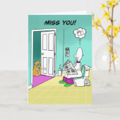 恋しく思トイレ転がおもしろカード カード (黄色い花)