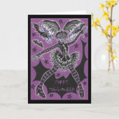 恋しく思ハロウィン「ハッピーハローウィン」文字カード カード (黄色い花)