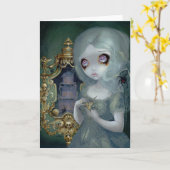 「恋しく思ハヴィシャム」グリーティングカード カード (黄色い花)