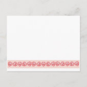 恋しく思ハートピンクグラデーションテンプレート文字 ポストカード (裏面)