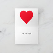 恋しく思ハート カード (内部)