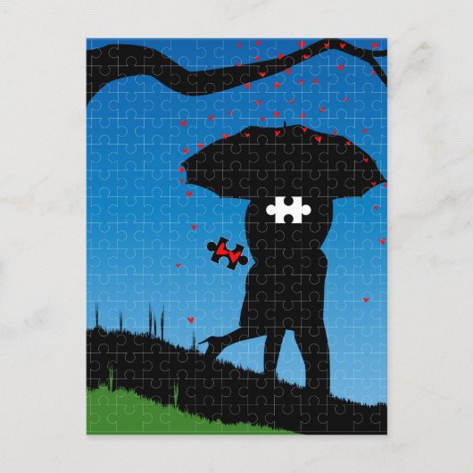 恋しく思ハート ポストカード (正面)