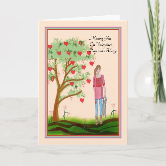 恋しく思バレンタインデーのカードに シーズンカード (正面)