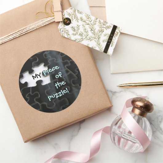 恋しく思パズル ラウンドシール (ギフト)