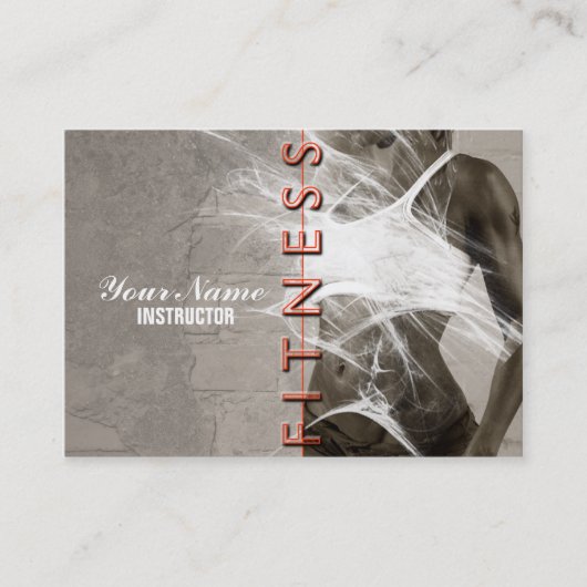 恋しく思フィットネス – ビジネス、スケジュール・カード 名刺 (正面)