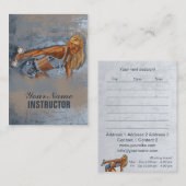 恋しく思フィットネスII – ビジネス、スケジュールカード 名刺 (正面/裏面)