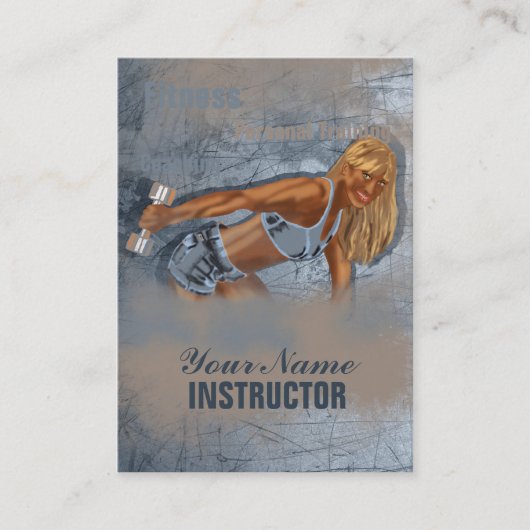 恋しく思フィットネスII – ビジネス、スケジュールカード 名刺 (正面)