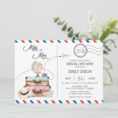 恋しく思ブライダルシャワー旅行送料送料 招待状 (スタンド正面)