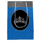 恋しく思ページャントティアラ王室のクラウンFXグリッター抱き枕 ミディアムペーパーバッグ (裏面)
