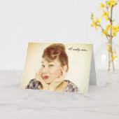 恋しく思レトロVibe Greeting Card カード (黄色い花)