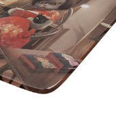 恋しく思ヴィンテージ猫の読時間 カッティングボード (角)