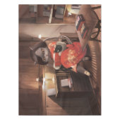 恋しく思ヴィンテージ猫の読時間 テーブルクロス (正面)