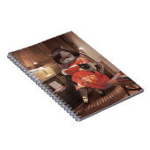 恋しく思ヴィンテージ猫の読時間 ノートブック (右側)