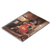 恋しく思ヴィンテージ猫の読時間 ノートブック (左側)