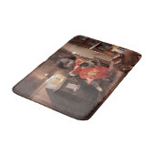 恋しく思ヴィンテージ猫の読時間 バスマット (アングル)