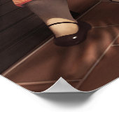 恋しく思ヴィンテージ猫の読時間 ポスター (角)