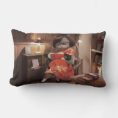 恋しく思ヴィンテージ猫の読時間 ランバークッション (正面)